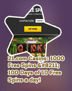 Free spin casino bonus codes